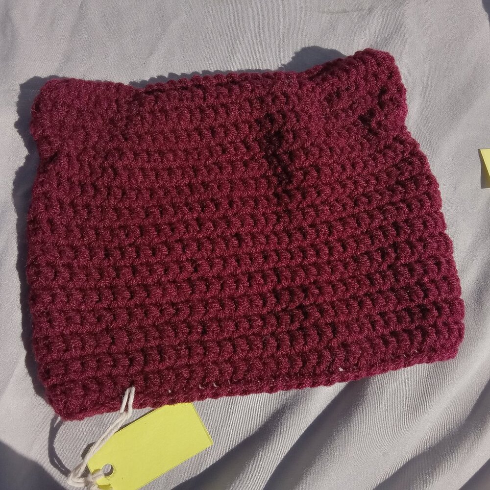 Toddler/Child handmade crocheted cat ear beanie